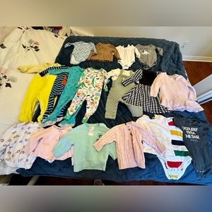 6-12 month baby girl clothing bundle